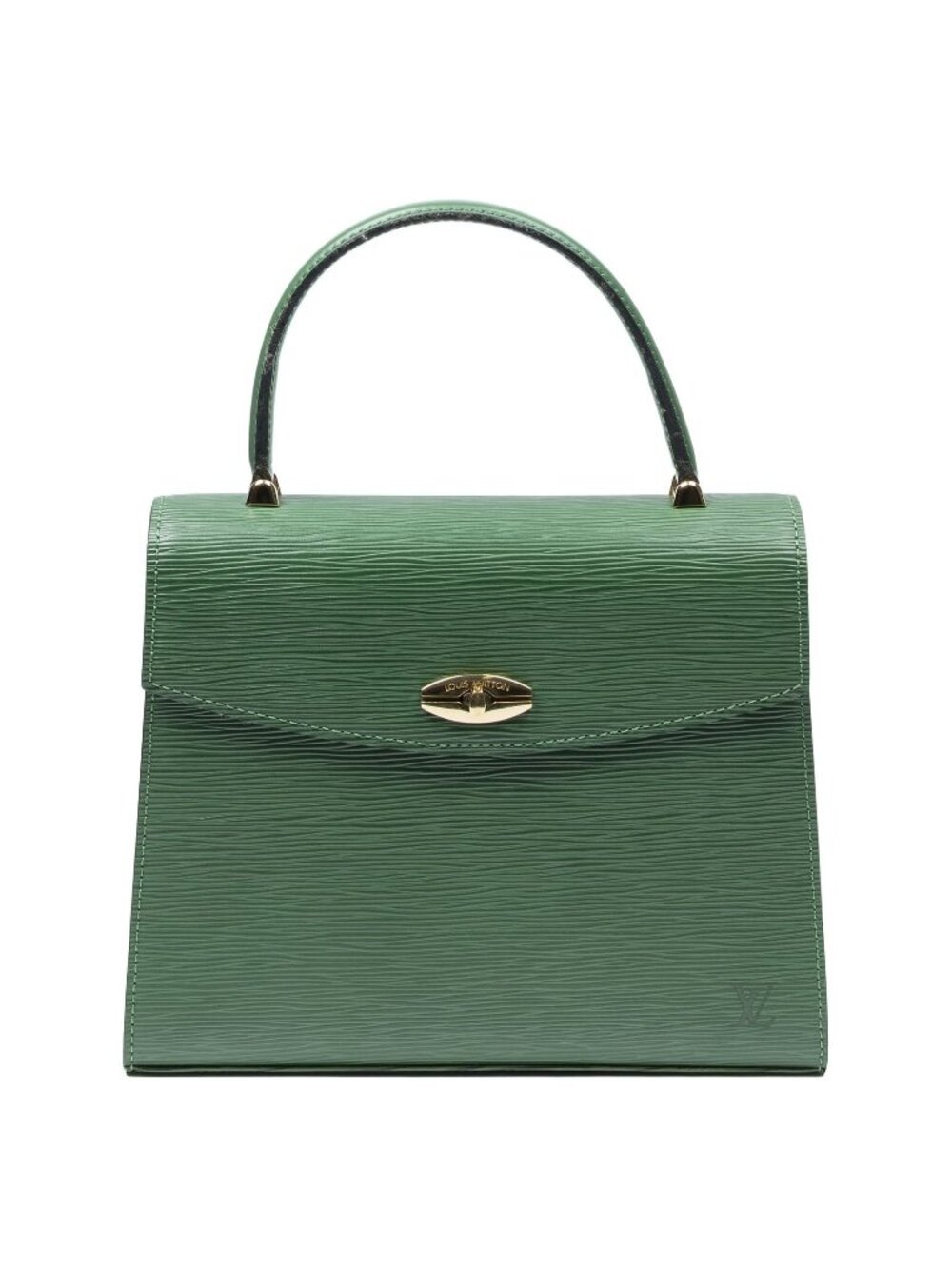 Louis Vuitton Malesherbes Green Epi Handbag
